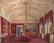 Hau Edward Petrovich Interiors of the Winter Palace. The Second Reserved Apartment. The Drawing-Room - Hermitage
